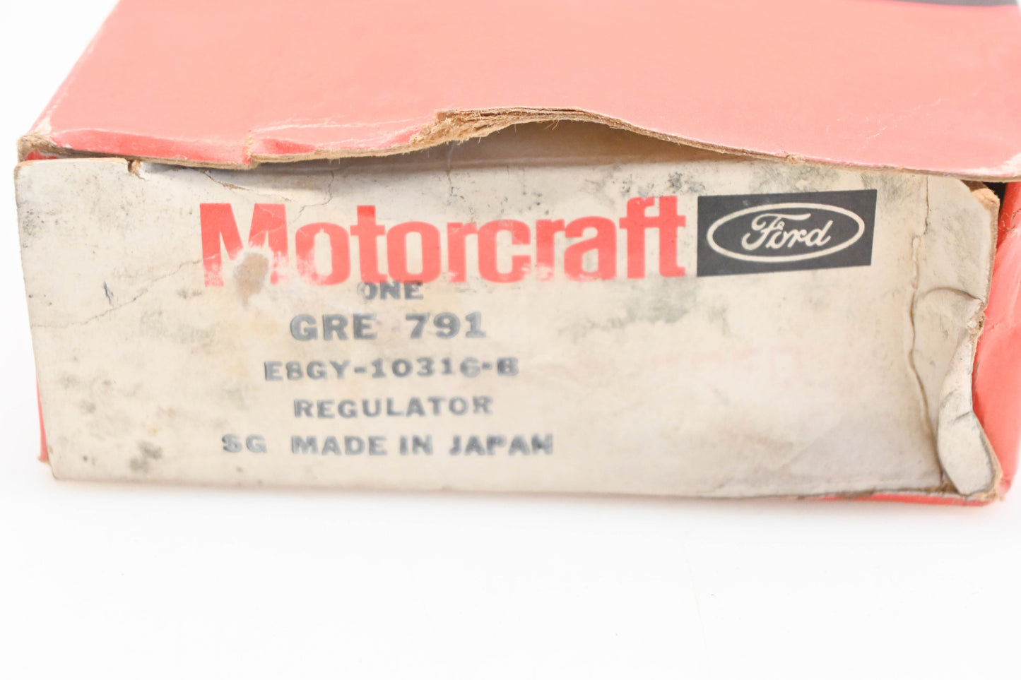 New OEM Motorcraft GRE-791, E8GY-10316-B, GRE791 Alternator Regulator Kit NOS