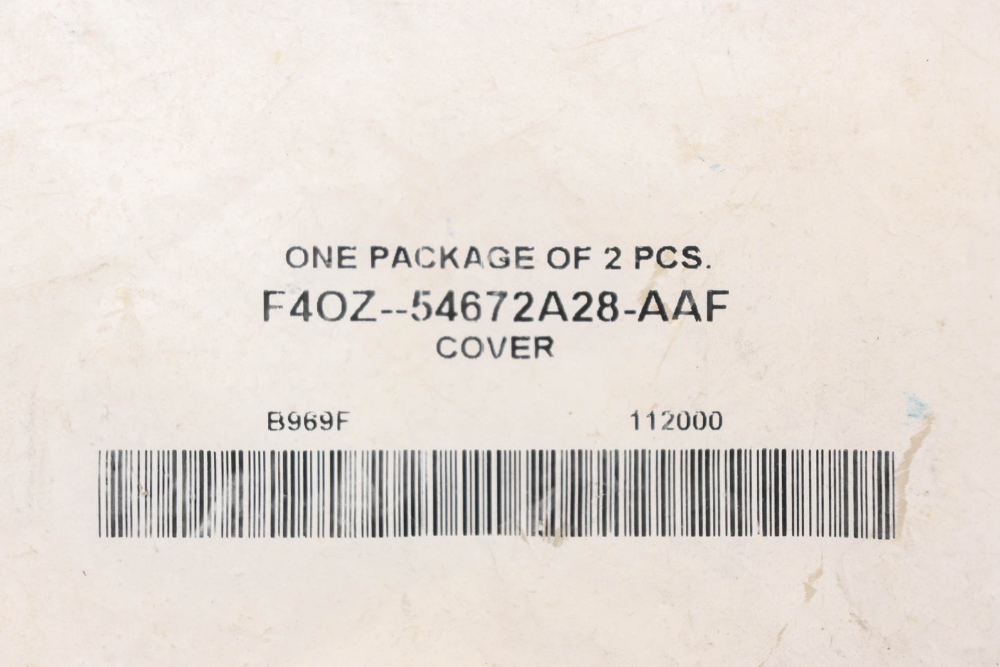 New OEM Ford F4OZ-5467228-AAF Seat Spring Covers Qty 2 NOS