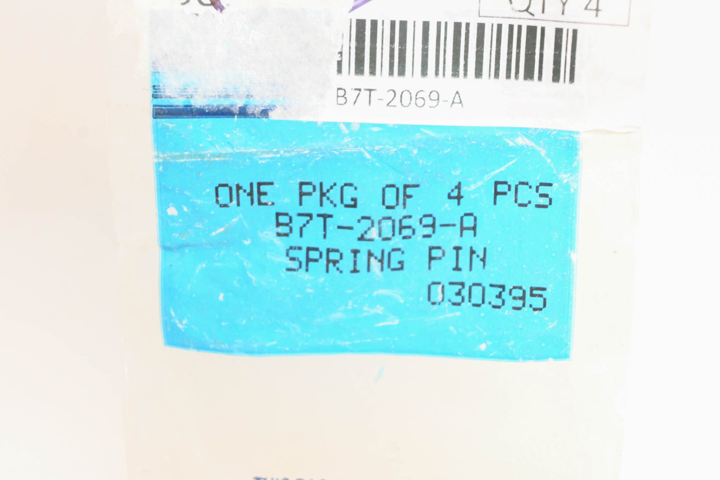 New OEM Ford B7T-2069-A Brake Spring Hold Down Pins Qty 4 NOS