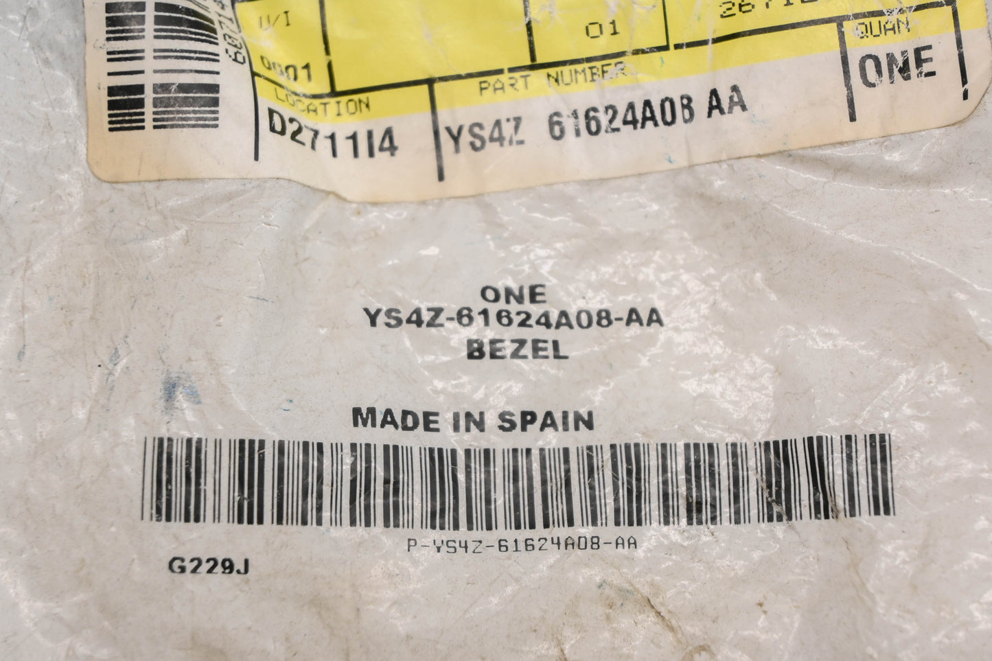 New OEM Ford YS4Z-61624A08-AA Bezel NOS