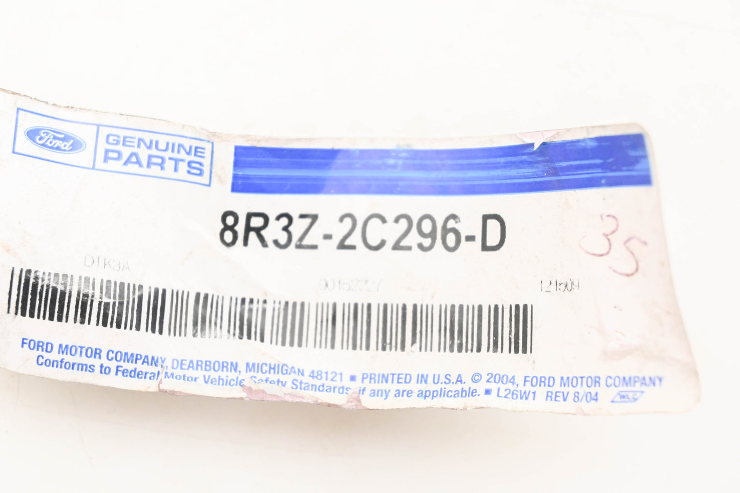 New OEM Ford 8R3Z-2C296-D Brake Line Tube NOS