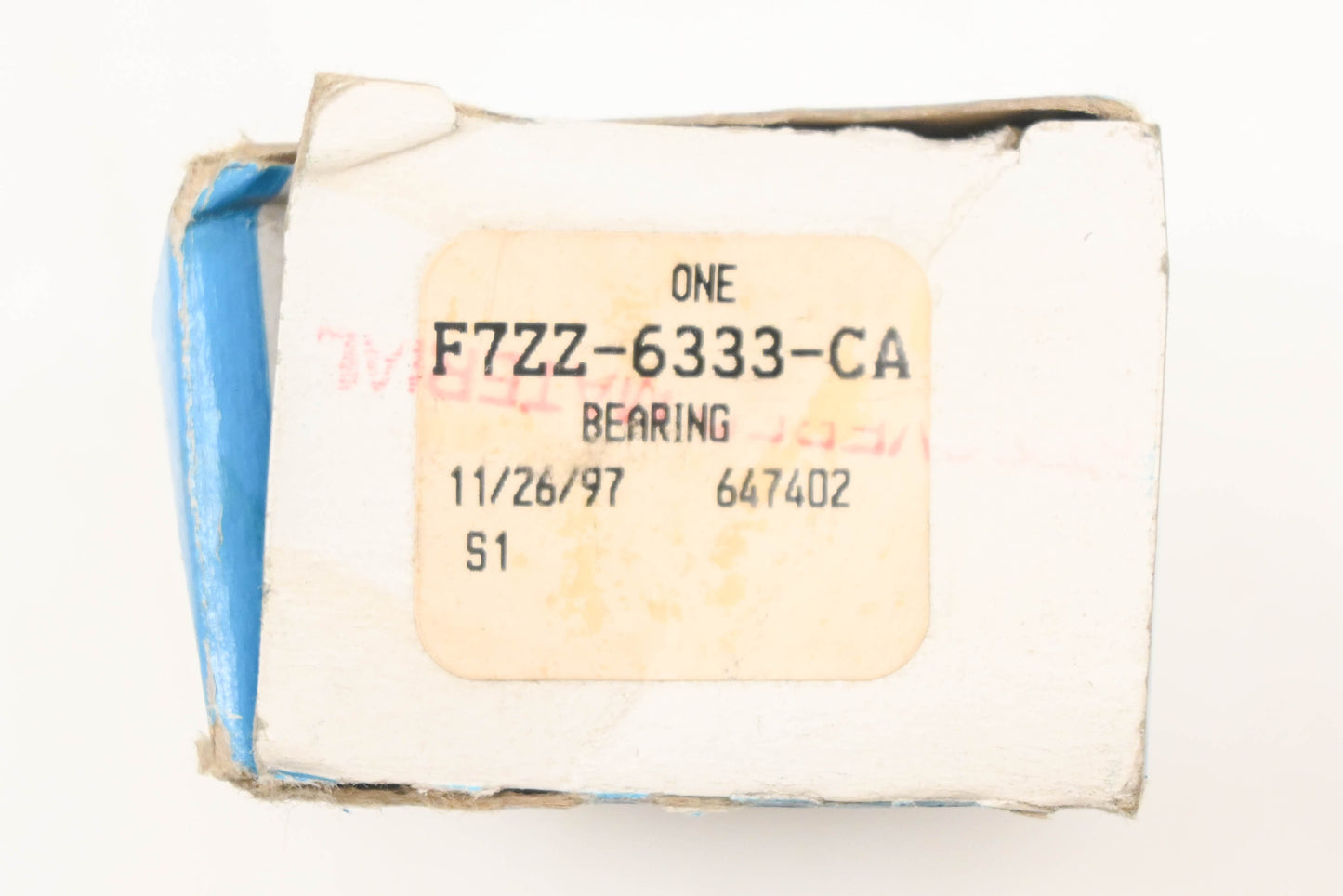 New OEM Ford F7ZZ-6333-CA Green Crankshaft Bearing NOS