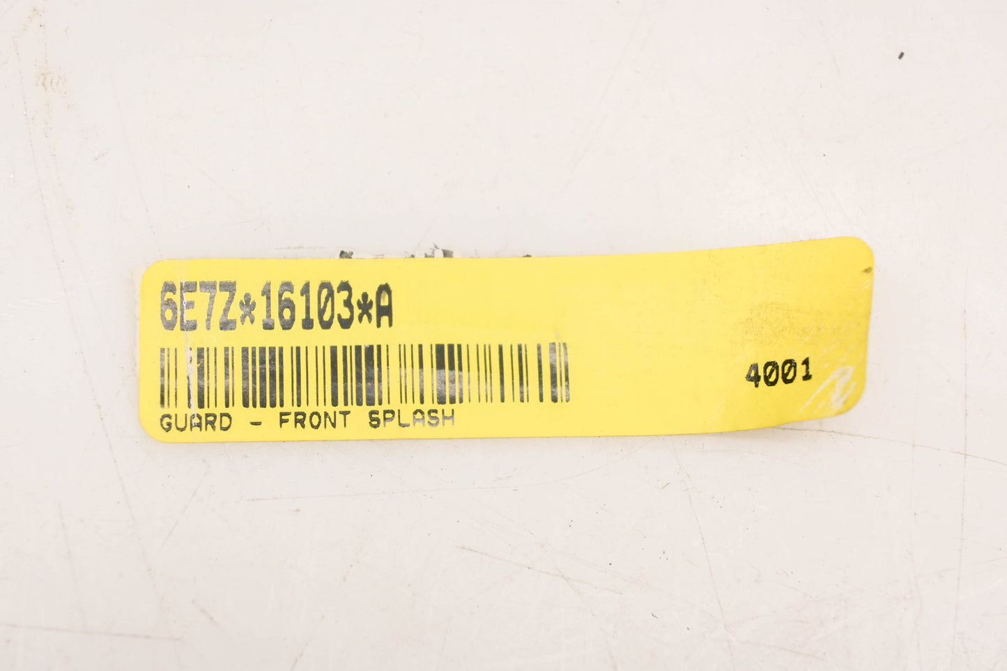New OEM Ford 6E7Z-16103-A, 3594541C3 Lefthand Fender Splash Shield NOS
