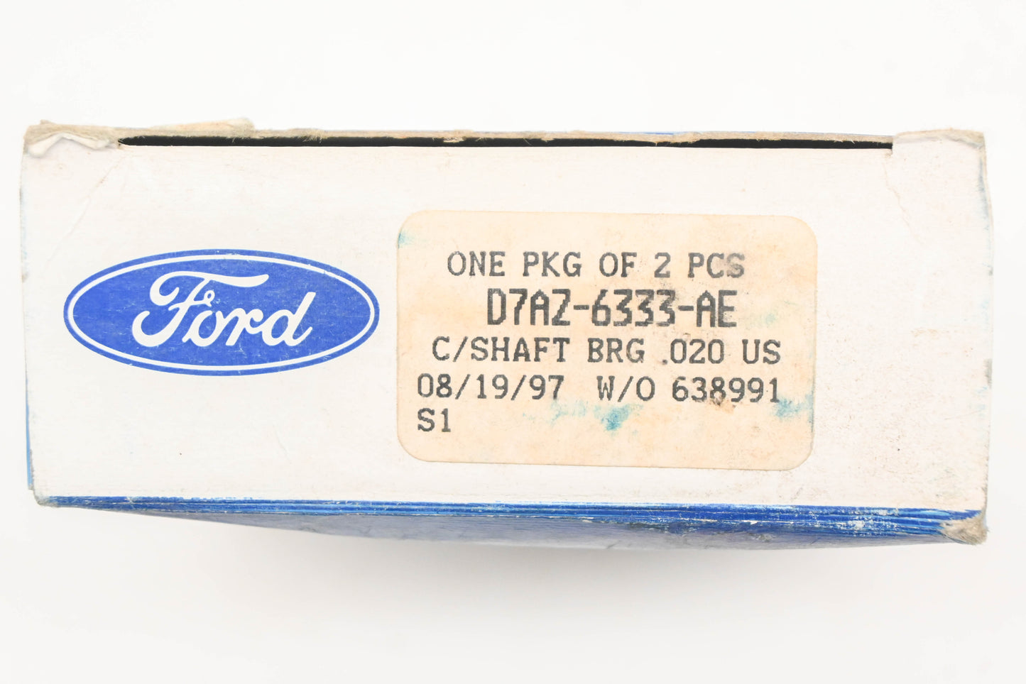 New OEM Ford D7AZ-6333-AE Crankshaft Bearing .020 Kit NOS