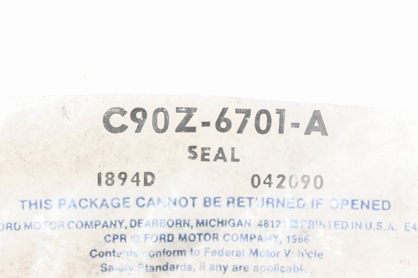 New OEM Ford C90Z-6701-A Engine Main Bearing Gasket Seal NOS
