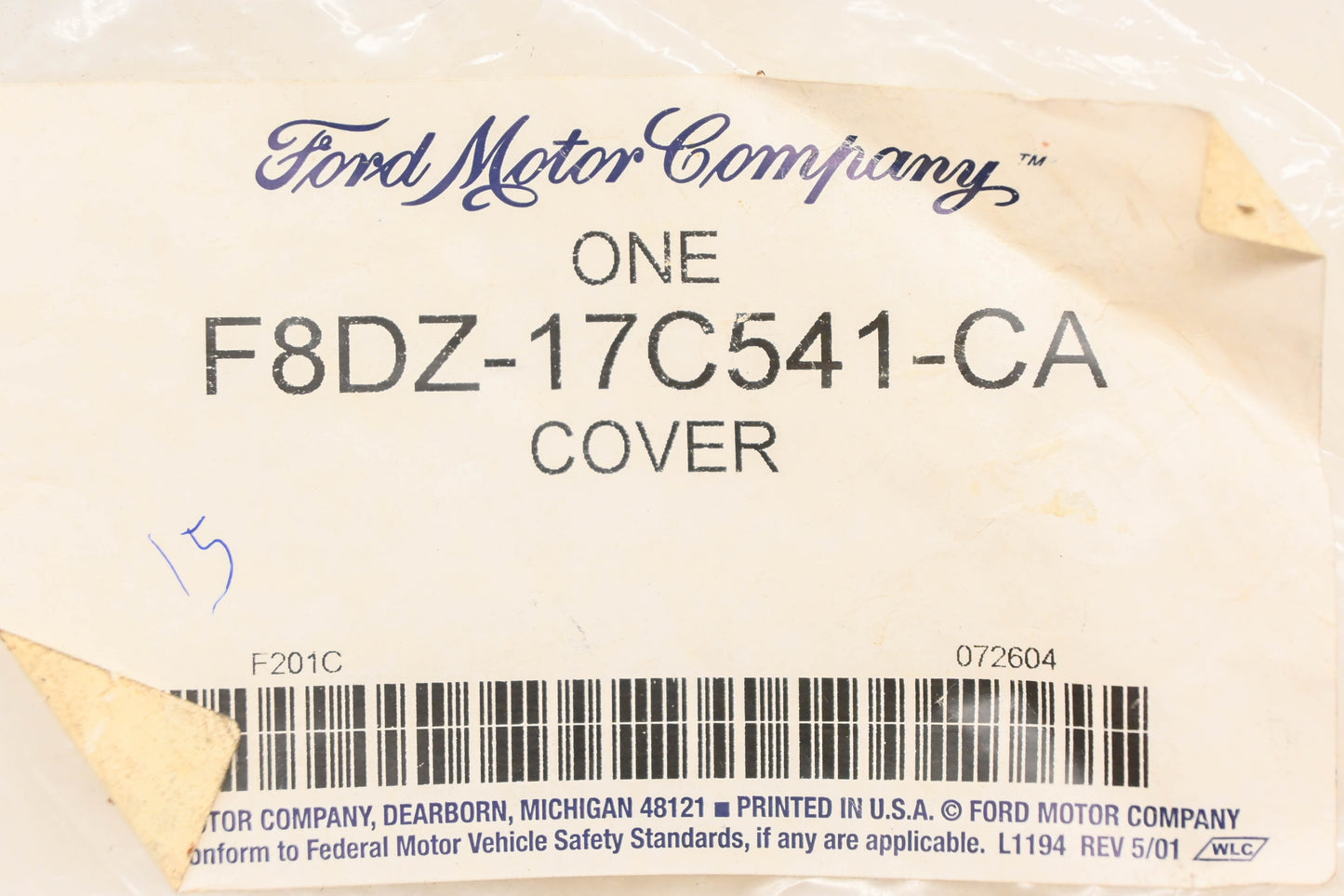 New OEM Ford F8DZ-17C541-CA Wiper Motor Cover NOS