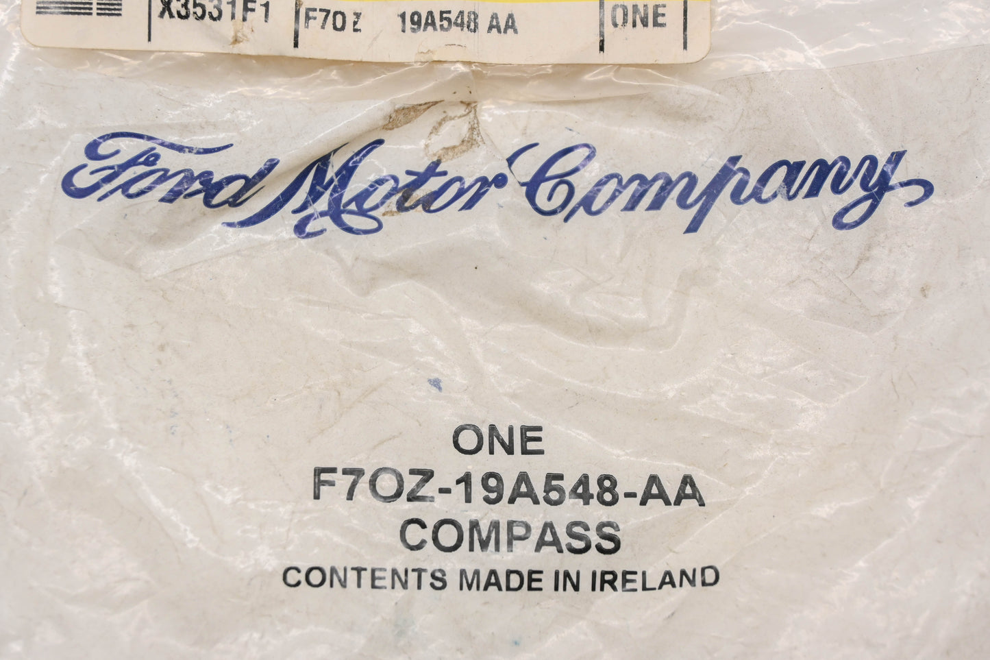 New OEM Ford F7OZ-19A548-AA Windshield Compass Assembly NOS