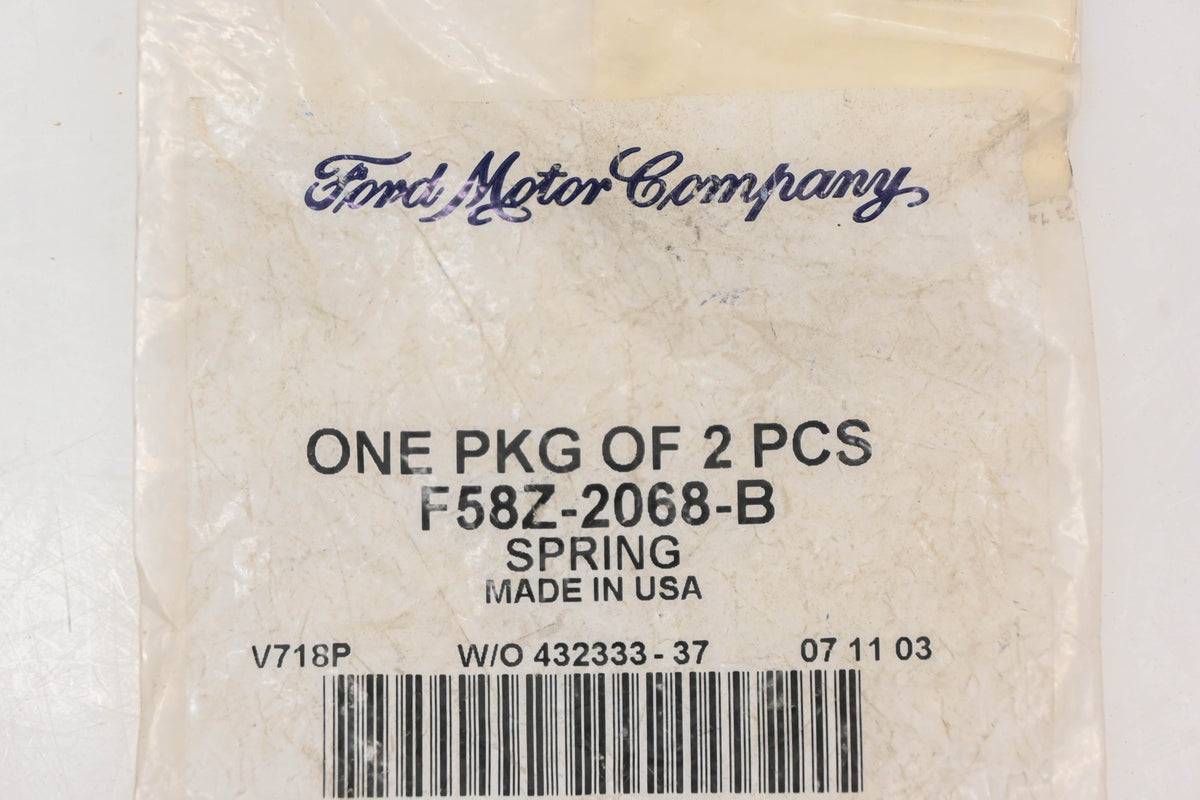 New OEM Ford F58Z-2068-B Springs Qty 2 NOS