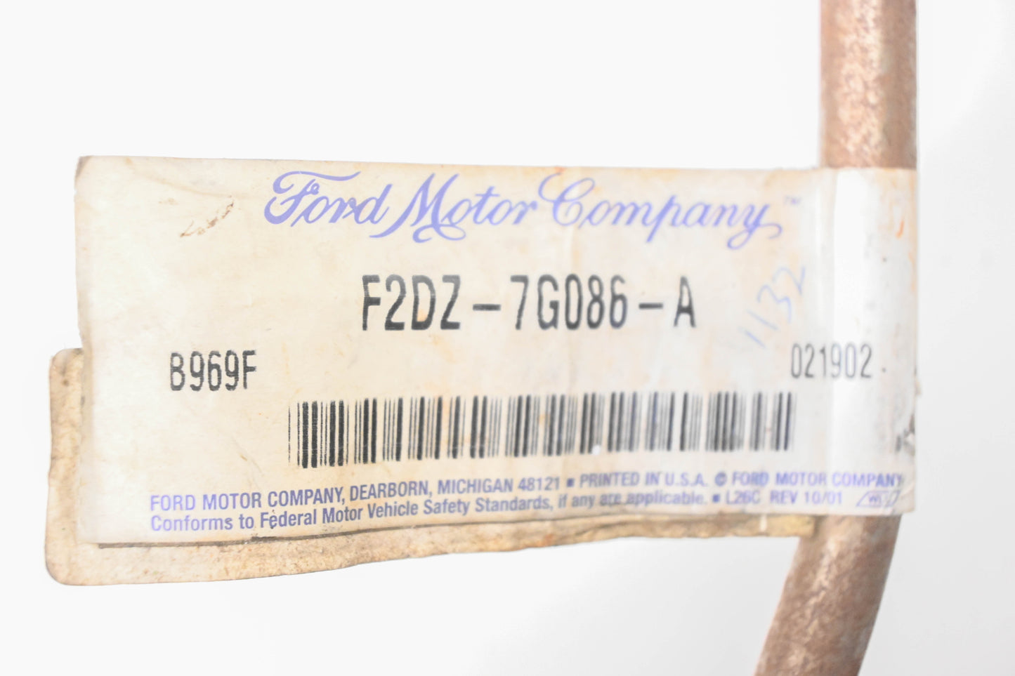 New OEM Ford F2DZ-7G086-A Governor Feed Transfer Tube NOS