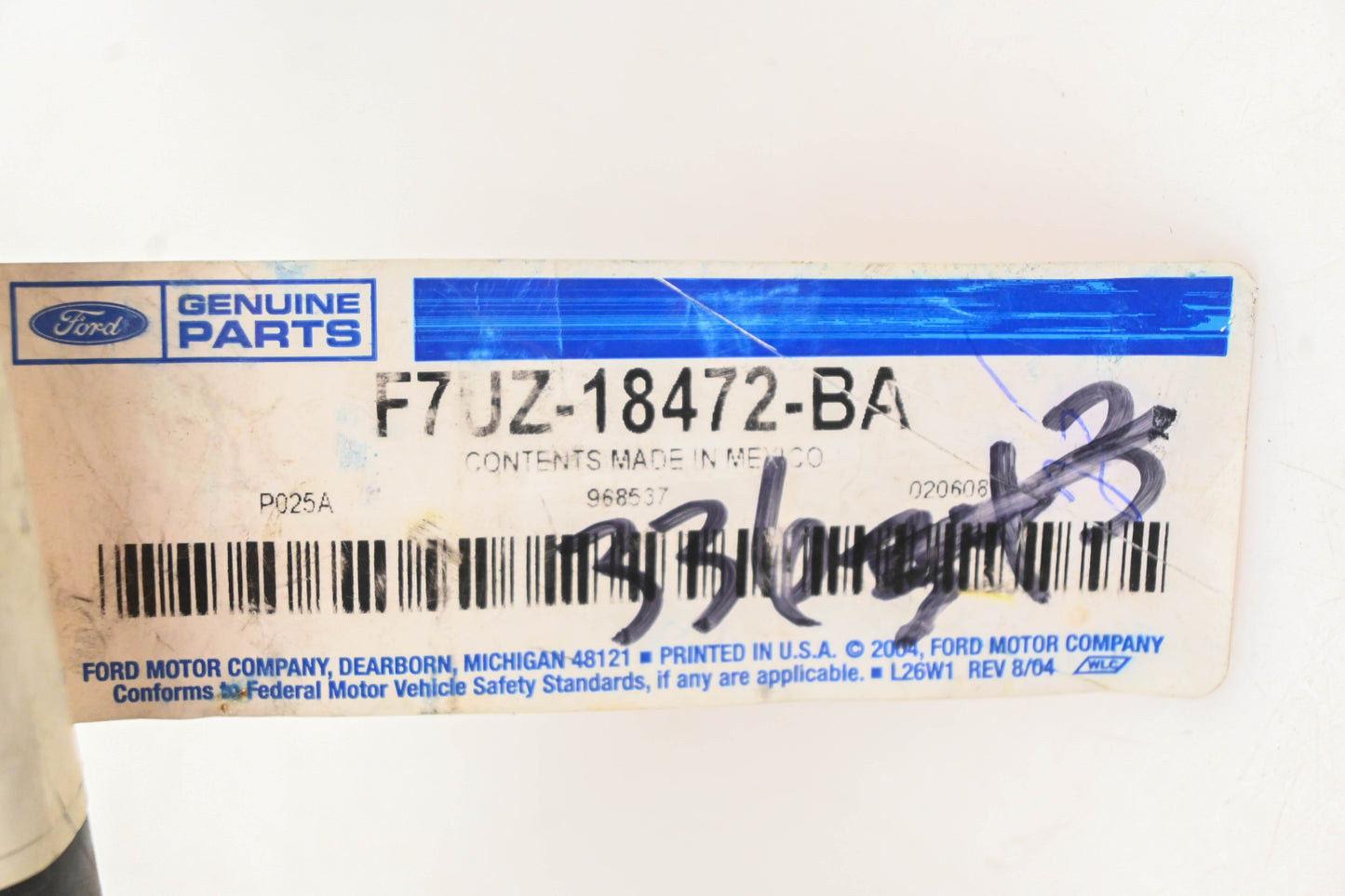 New OEM Ford F7UZ-18472-BA Heater Hose Assembly NOS