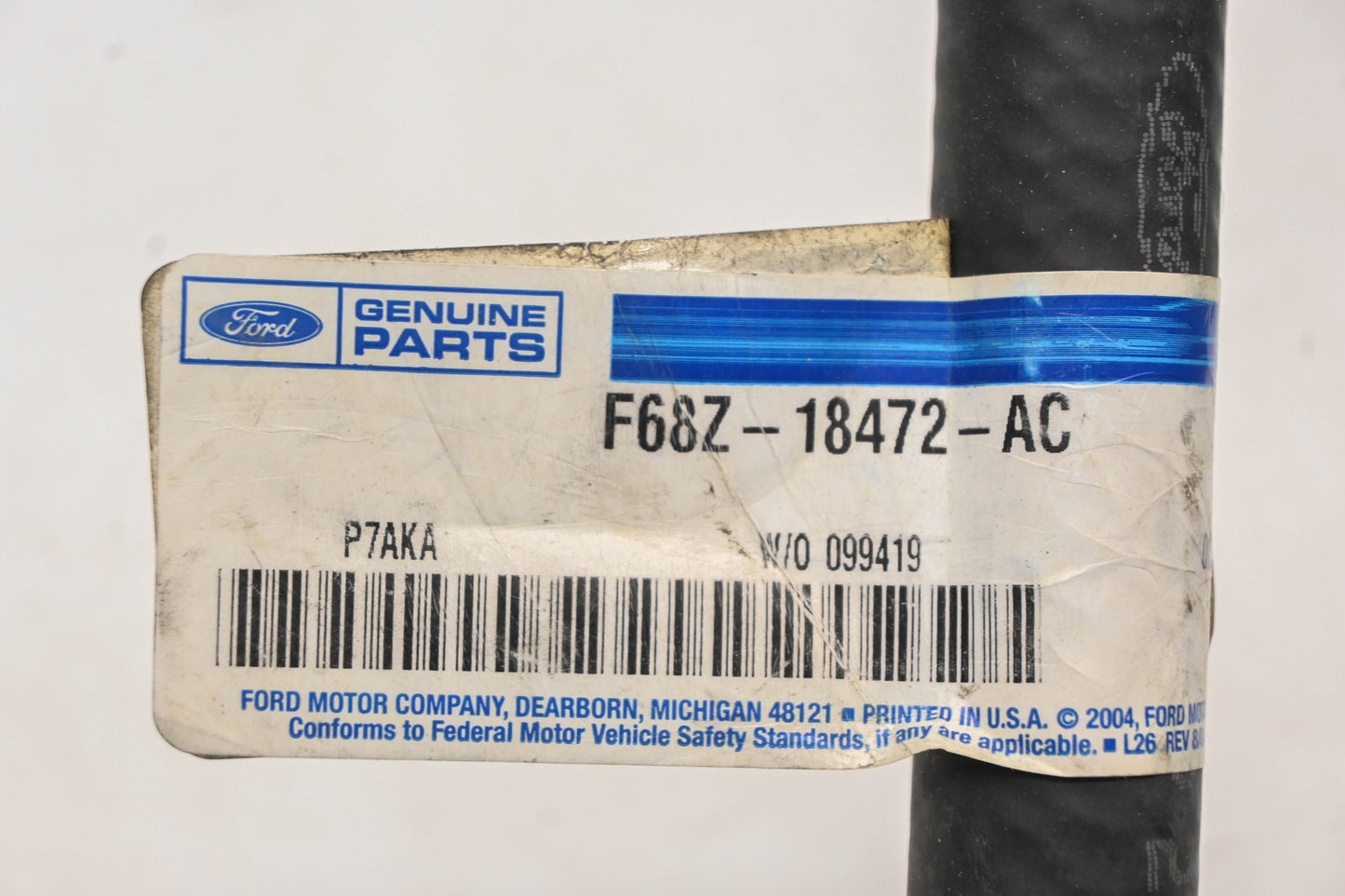 New OEM Ford F68Z-18472-AC Heater Hose NOS