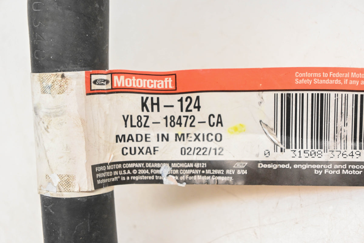New OEM Motorcraft KH-124, YL8Z-18472-CA, KH124 Heater Hose NOS