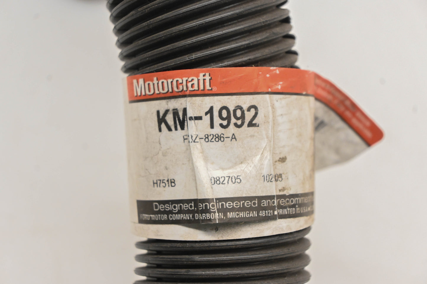 New OEM Ford KM-1992, F23Z-8286-A, KM1992 Coolant Hose NOS