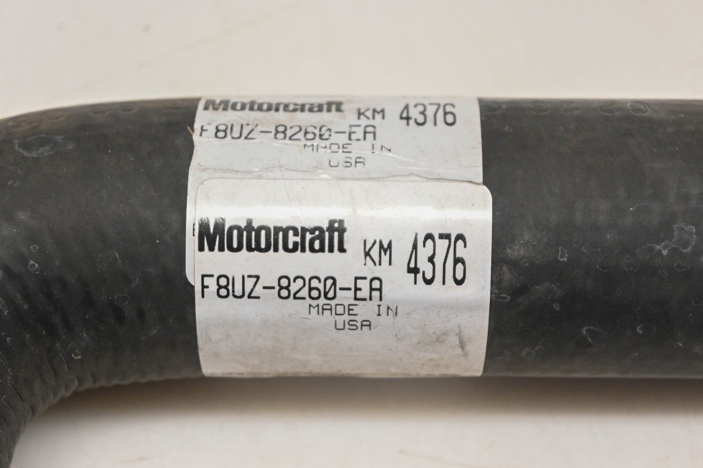 New OEM Motorcraft KM-4376, F8UZ-8260-EA Coolant Hose NOS