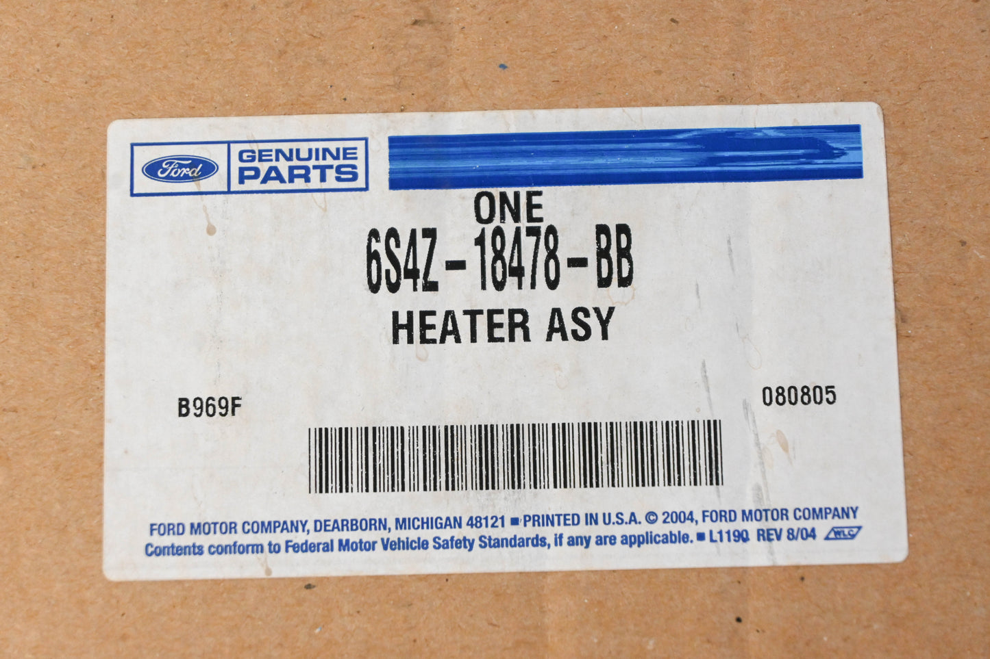 New OEM Ford 6S4Z-18478-BB Heater Housing Assembly NOS