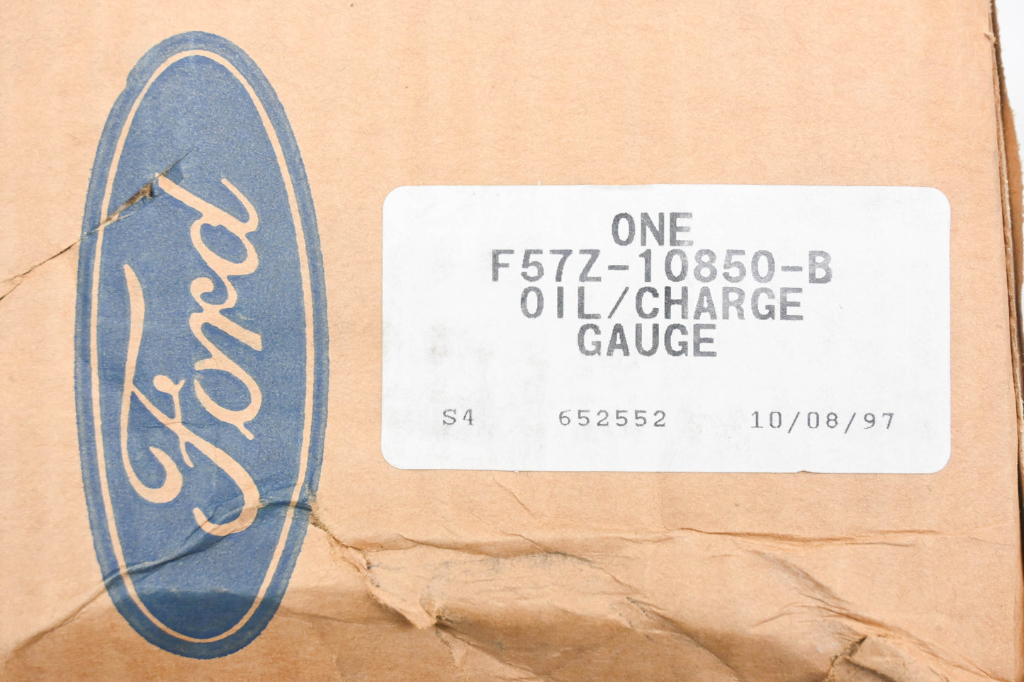 New OEM Ford F57Z-10850-B, F67F-10E865-H, F67F-10E853-H Oil/Battery Charge Gauge Assembly NOS
