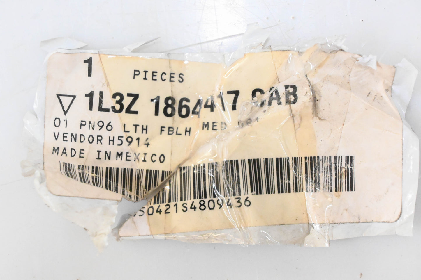 New OEM Ford 1L3Z-1864417-CAB Grey Driver Side Seat Back Cover NOS
