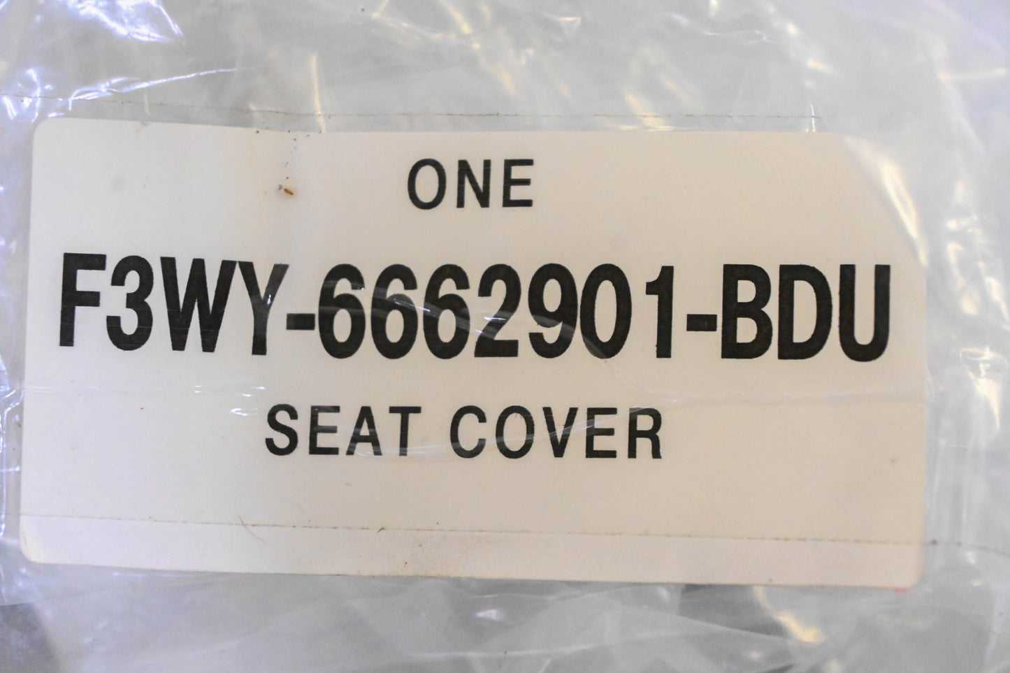 New OEM Ford F3WY-6662901-BDU Off-White Seat Cushion Cover NOS