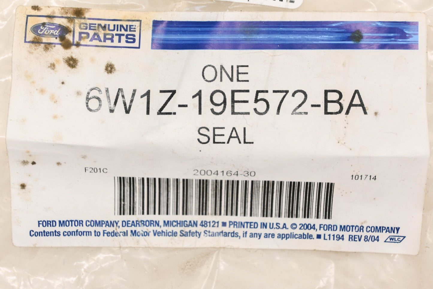 New OEM Ford 6W1Z-19E572-BA A/C Condenser Seal NOS