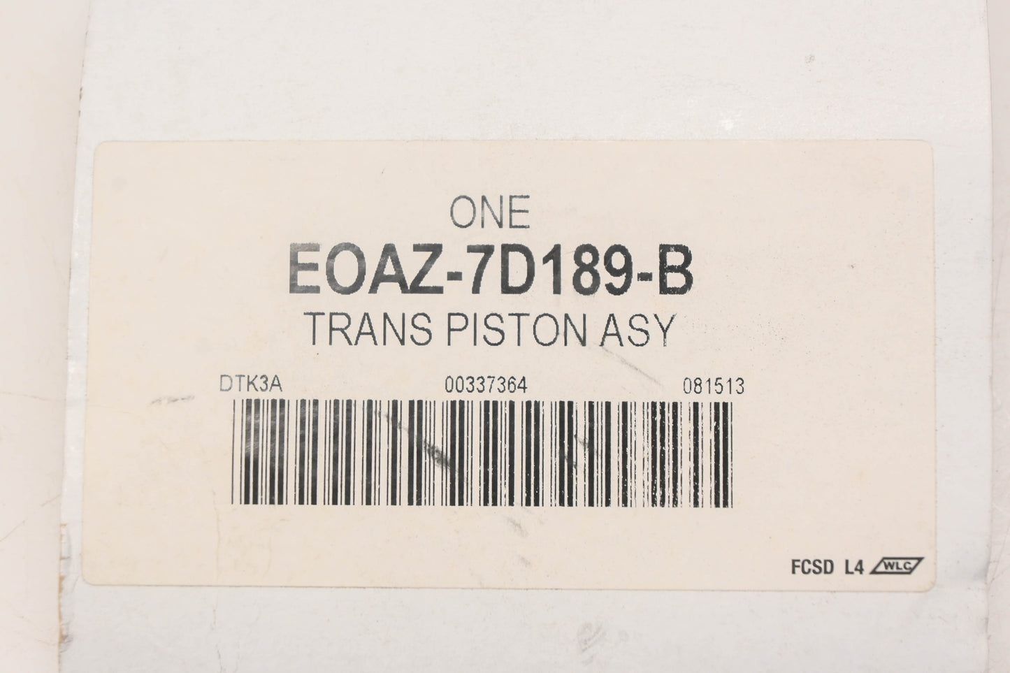 New OEM Ford EOAZ-7D189-B, E0AP-7D189-AA Transmission Low Reverse Servo Piston NOS