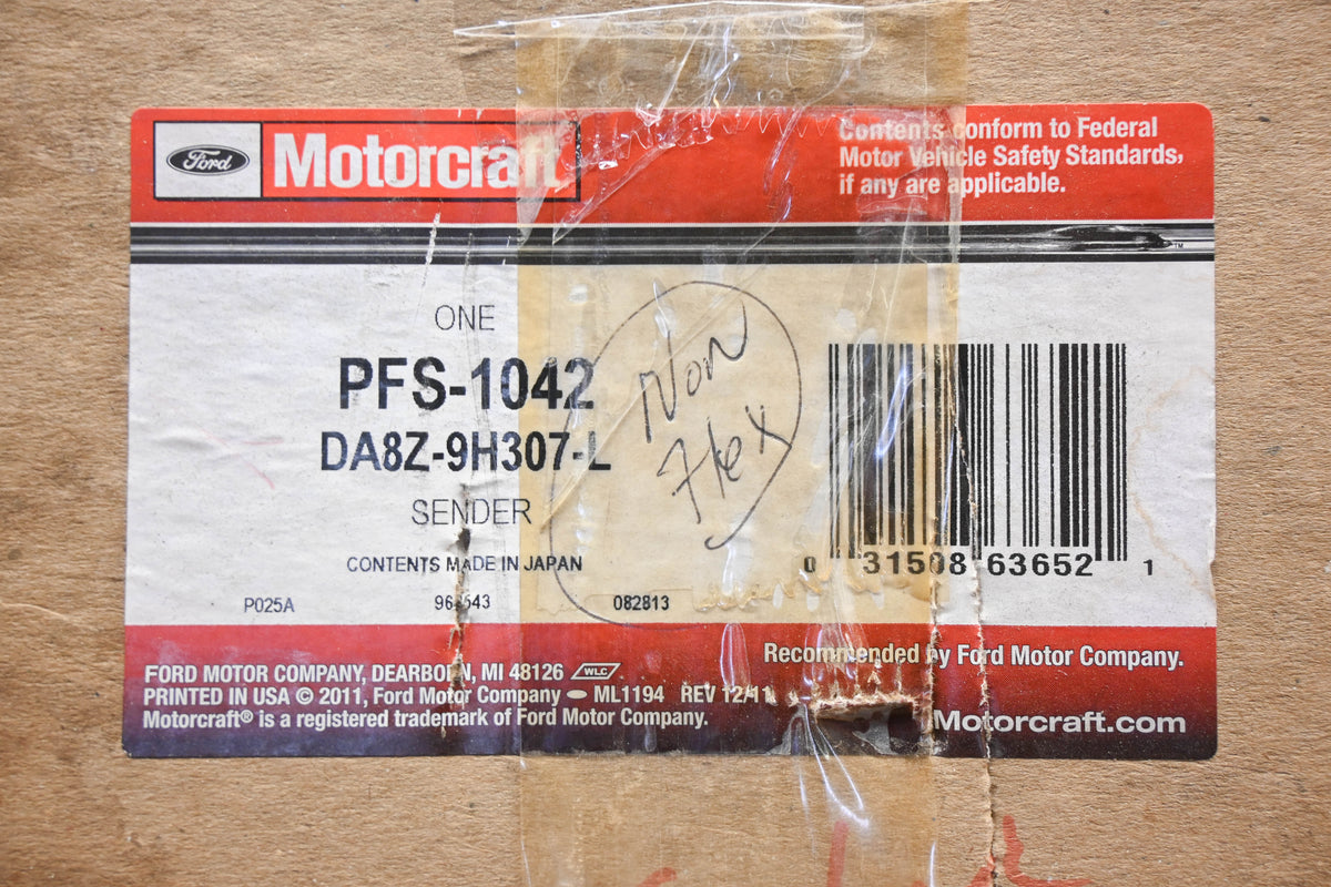 New OEM Motorcraft PFS-1042, DA8Z-9H307-L Fuel Sender Unit NOS