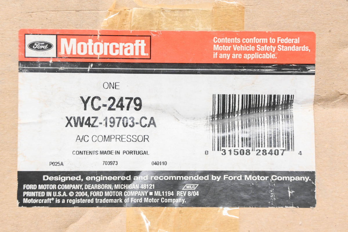 New OEM Motorcraft YC-2479, XW4Z-19703-CA, XW4H-19497-CC A/C Compressor Kit NOS