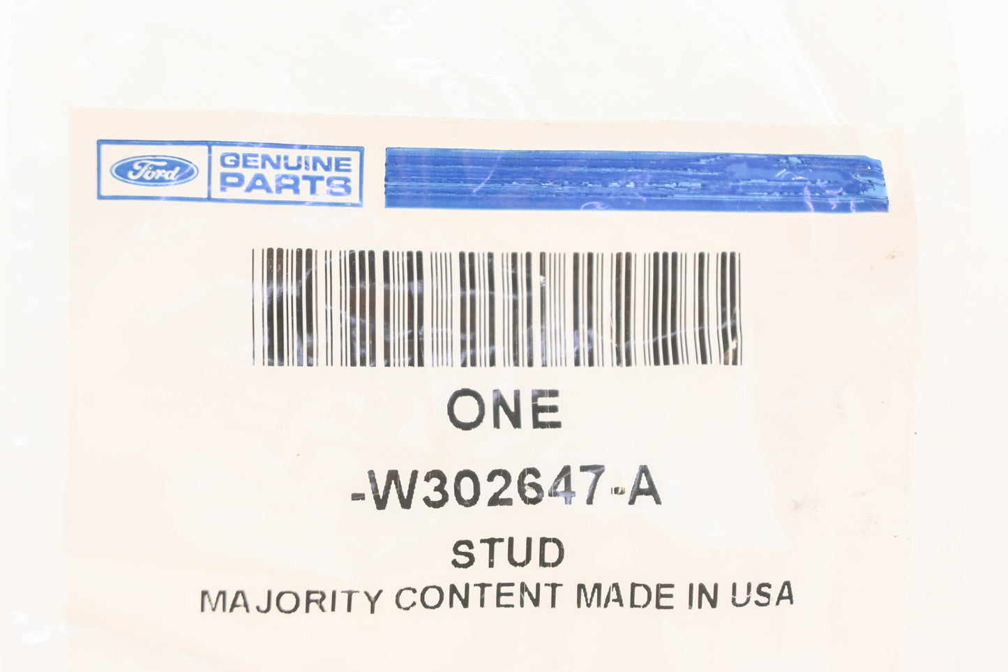 New OEM Ford W302647-A Exhaust Manifold Stud NOS