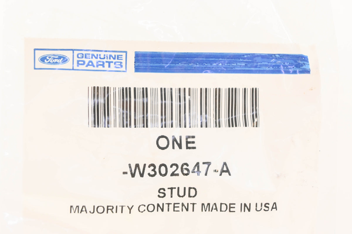 New OEM Ford W302647-A Exhaust Manifold Stud NOS
