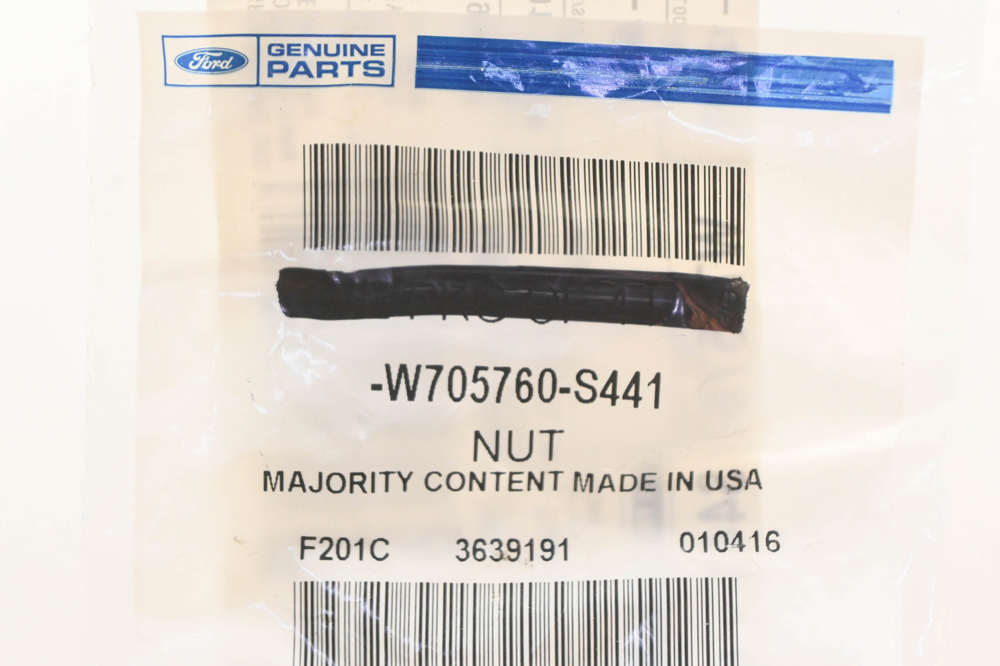 New OEM Ford W705760-S441 Nut With Spinning Washer Qty 2 NOS