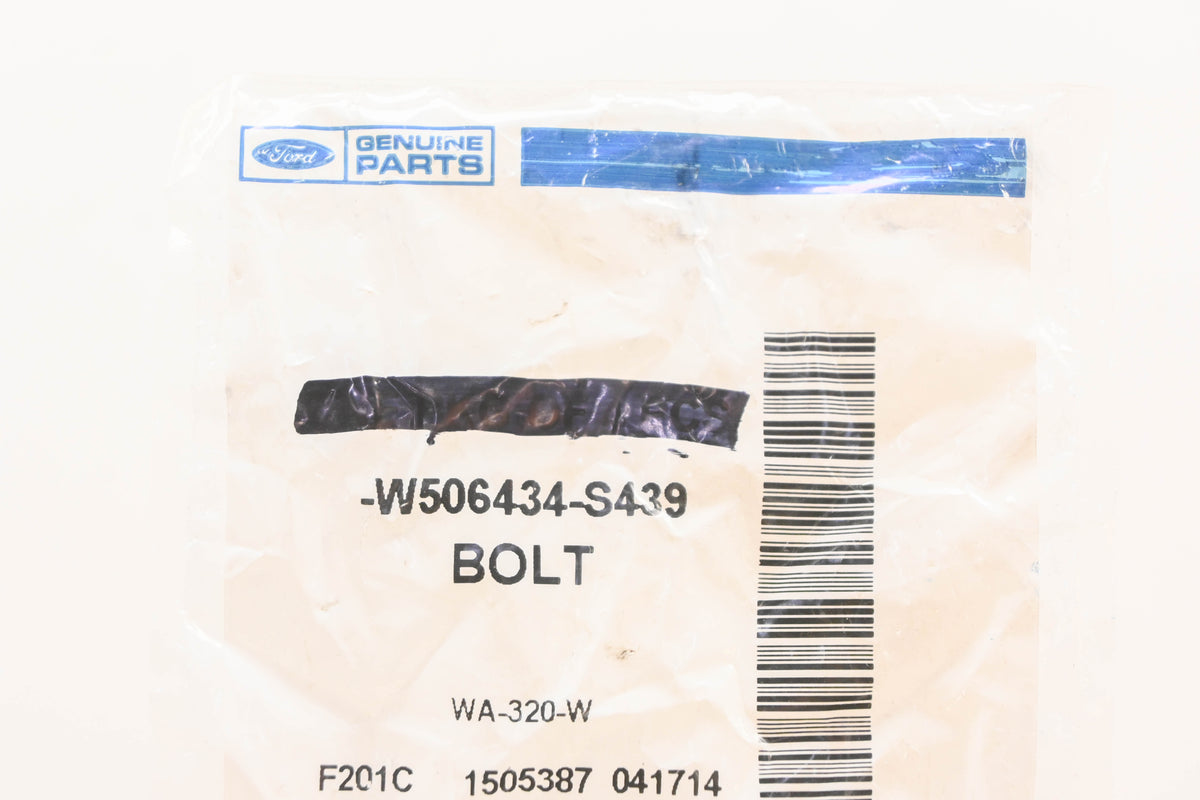 New OEM Ford W506434-S439 Lower Impact Bar Bolt NOS