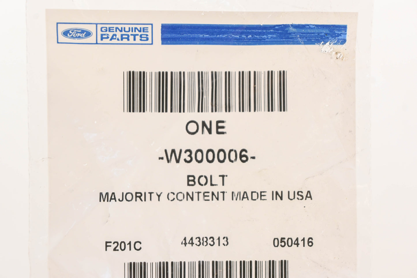 New OEM Ford W300006 Water Pump Bolts Qty 2 NOS