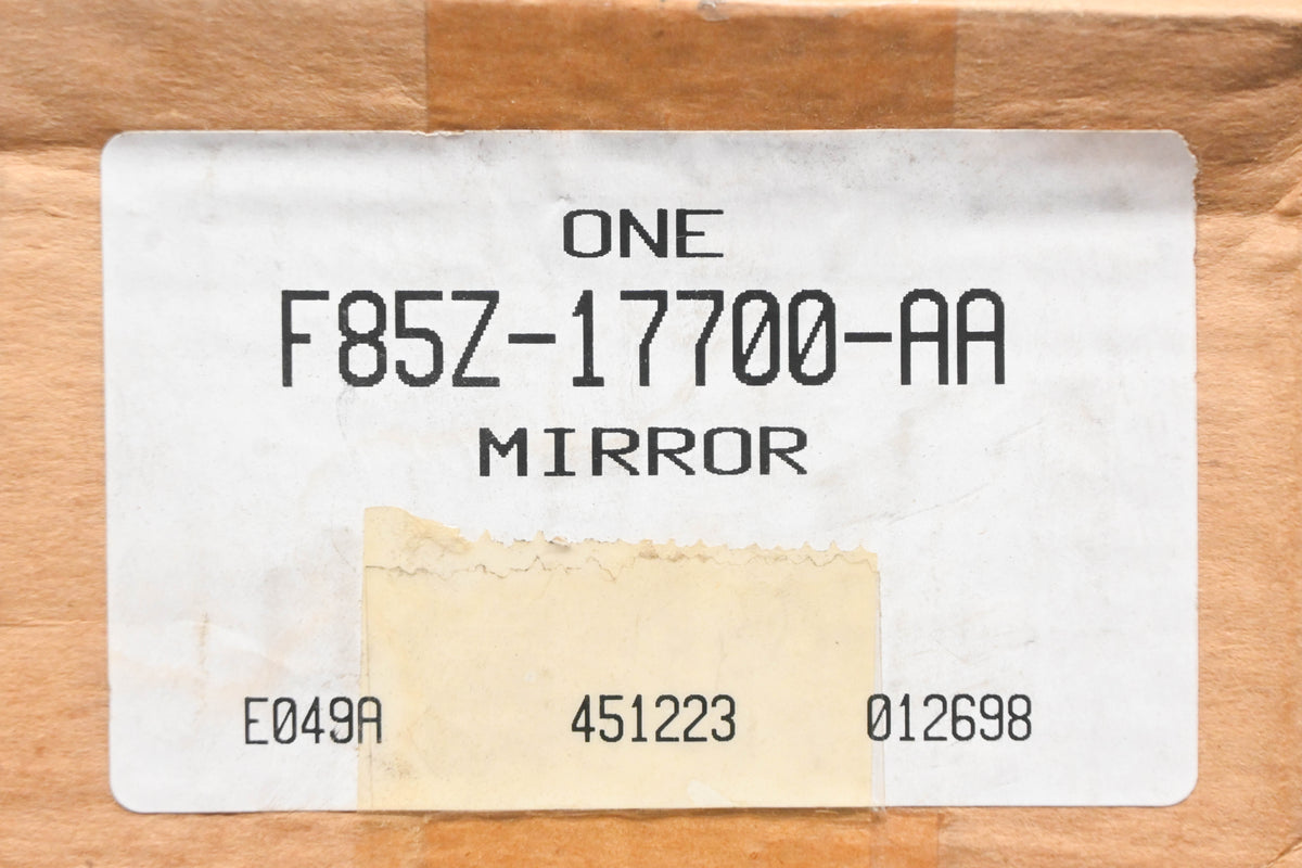 New OEM Ford F85Z-17700-AA Black Rearview Mirror Assembly NOS