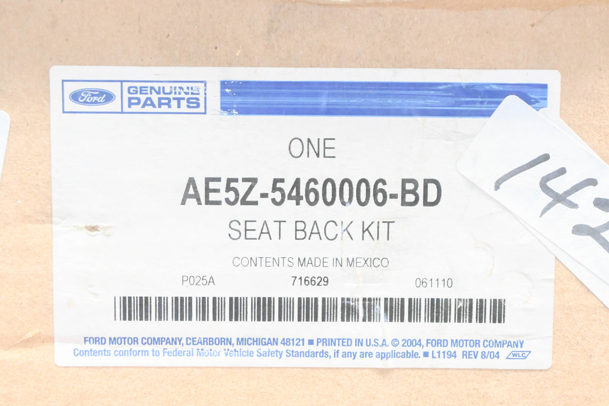 New OEM Ford AE5Z-5460006-BD Seat Back Kit NOS