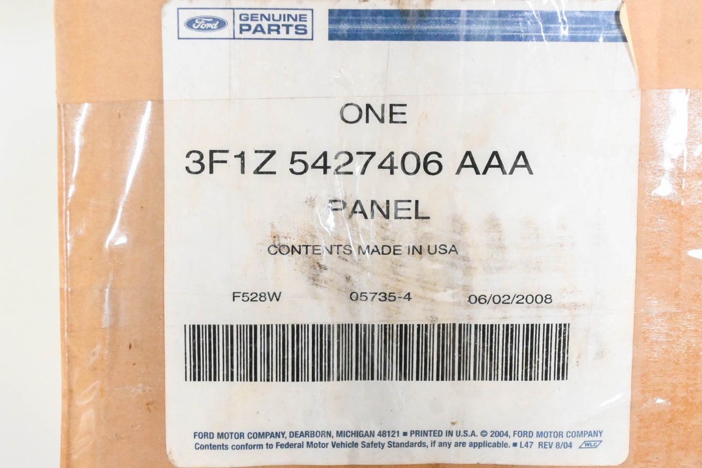 New OEM Ford 3F1Z-5427406-AAA Rear Right Interior Door Panel NOS
