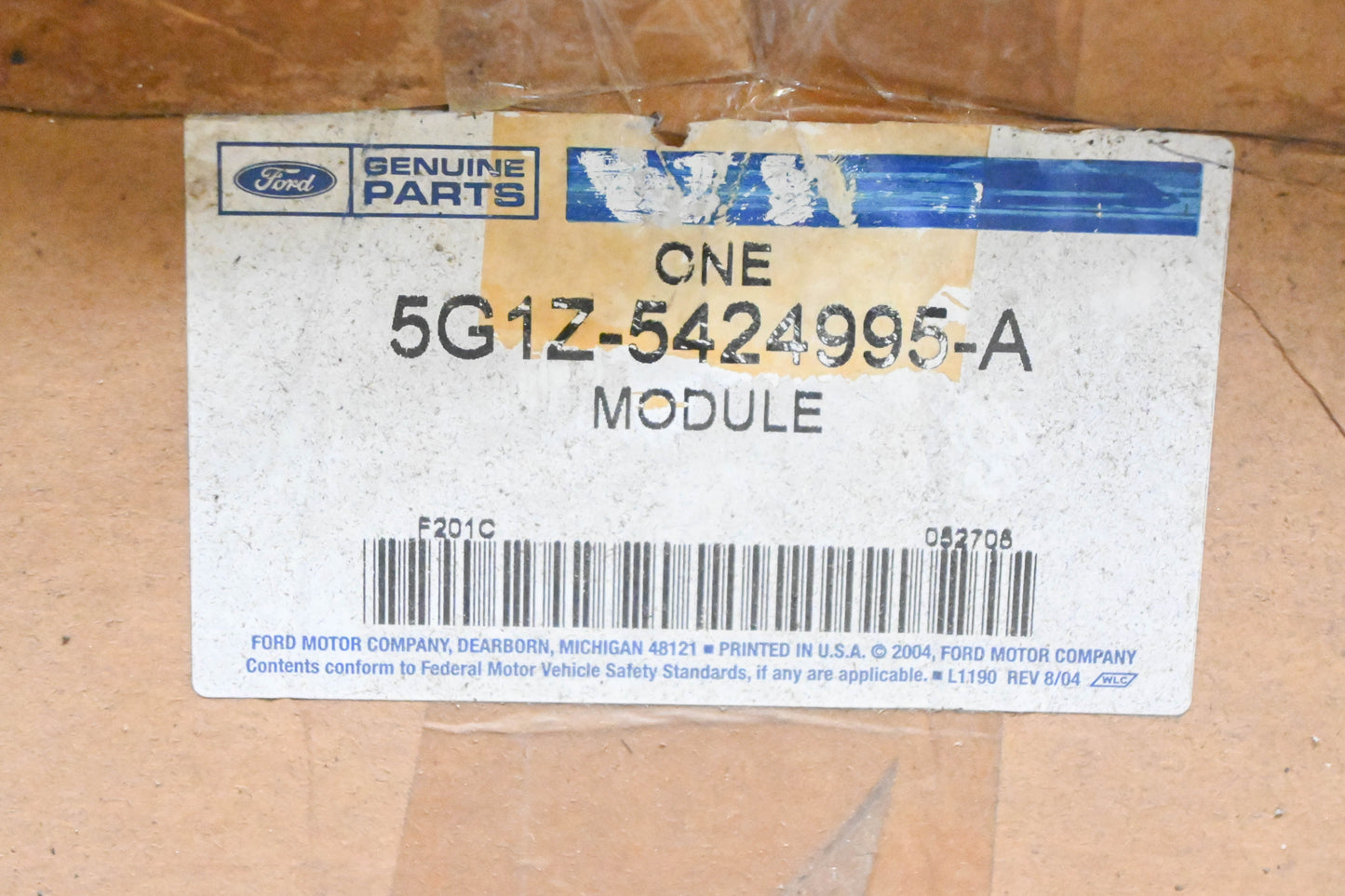 New OEM Ford 5G1Z-5424995-A Rear Left Door Internal Module Assembly NOS