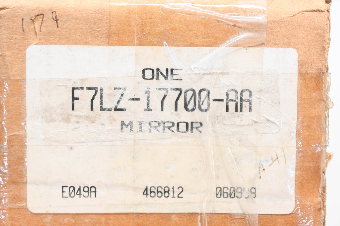 New OEM Ford F7LZ-17700-AA Black Rearview Mirror Assembly NOS