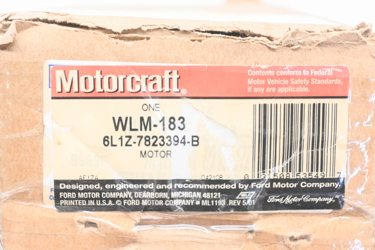 New OEM Motorcraft WLM-183, 6L1Z-7823394-B, 6L14-7827144-AC Window Motor NOS