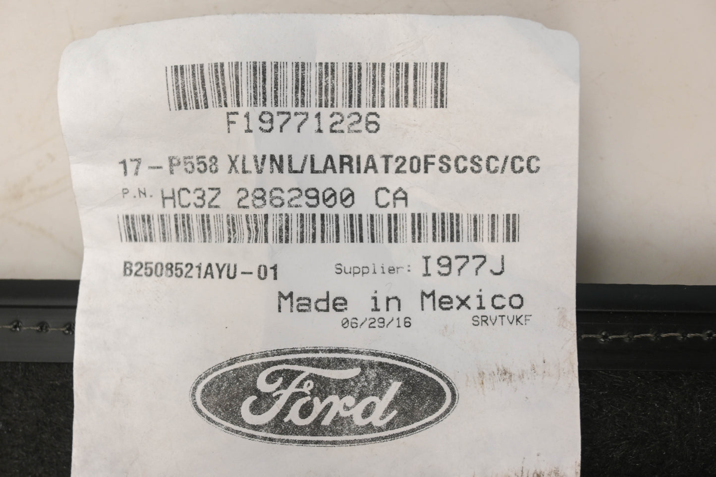 New OEM Ford HC3Z-2862900-CA Front Middle Seat Lower Cover NOS
