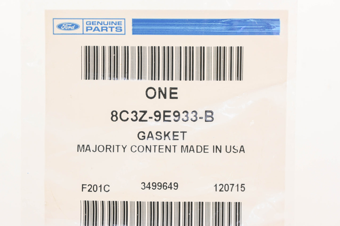 New OEM Ford 8C3Z-9E933-B EGR Cooler Gasket NOS