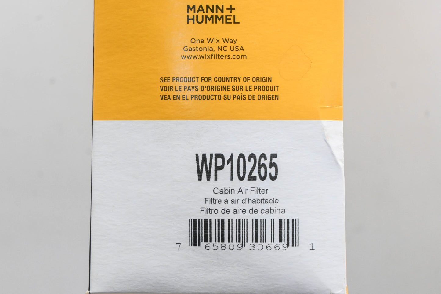 WIX WP10265 Air Filter NOS