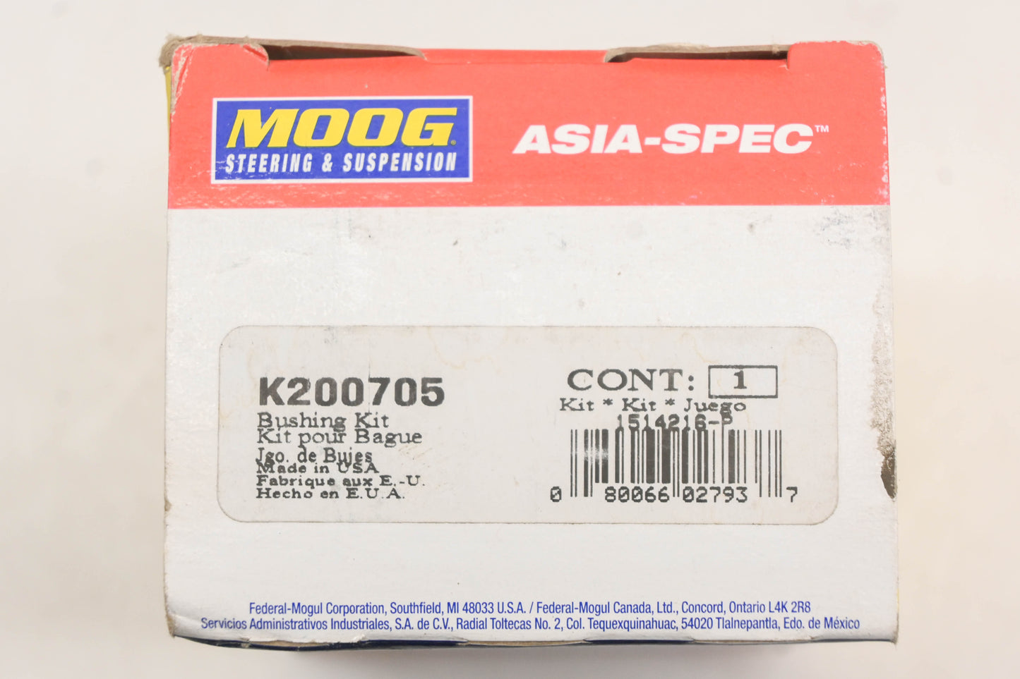 Moog K200705 Stabilizer Bar Bushing Kit NOS