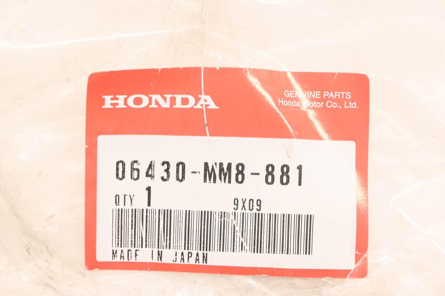New OEM Honda 06430-MM8-881 Brake Shoe Kit NOS