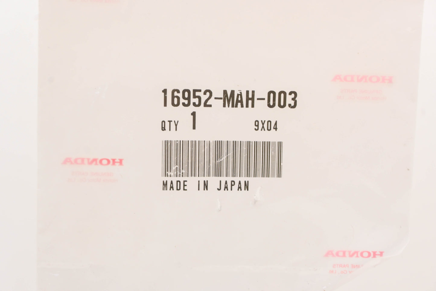 New OEM Honda 16952-MAH-003 O-Ring NOS