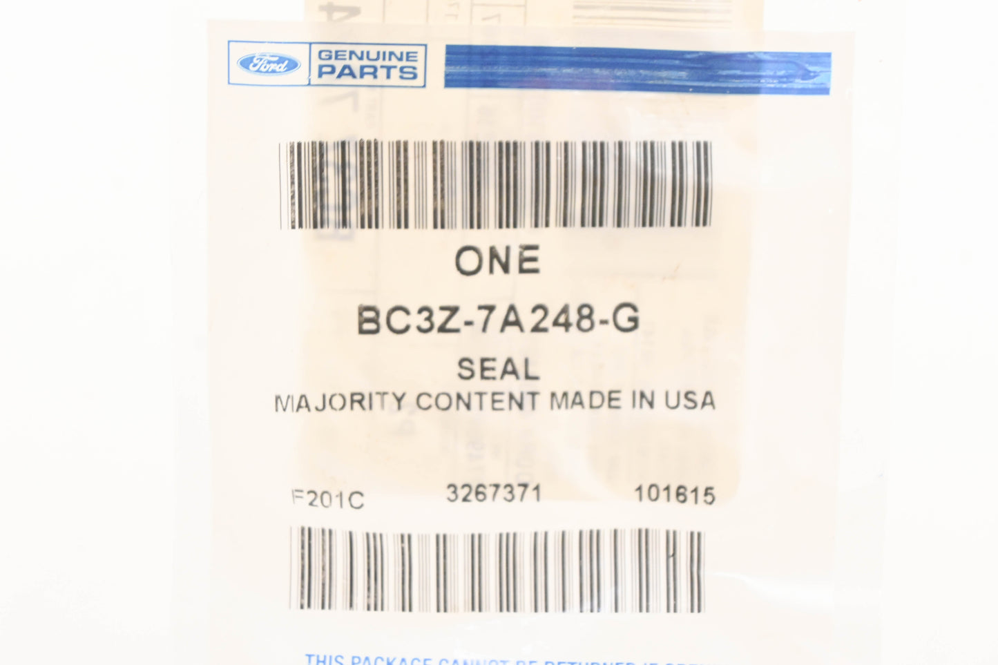 New OEM Ford BC3Z-7A248-G Oil Seal NOS