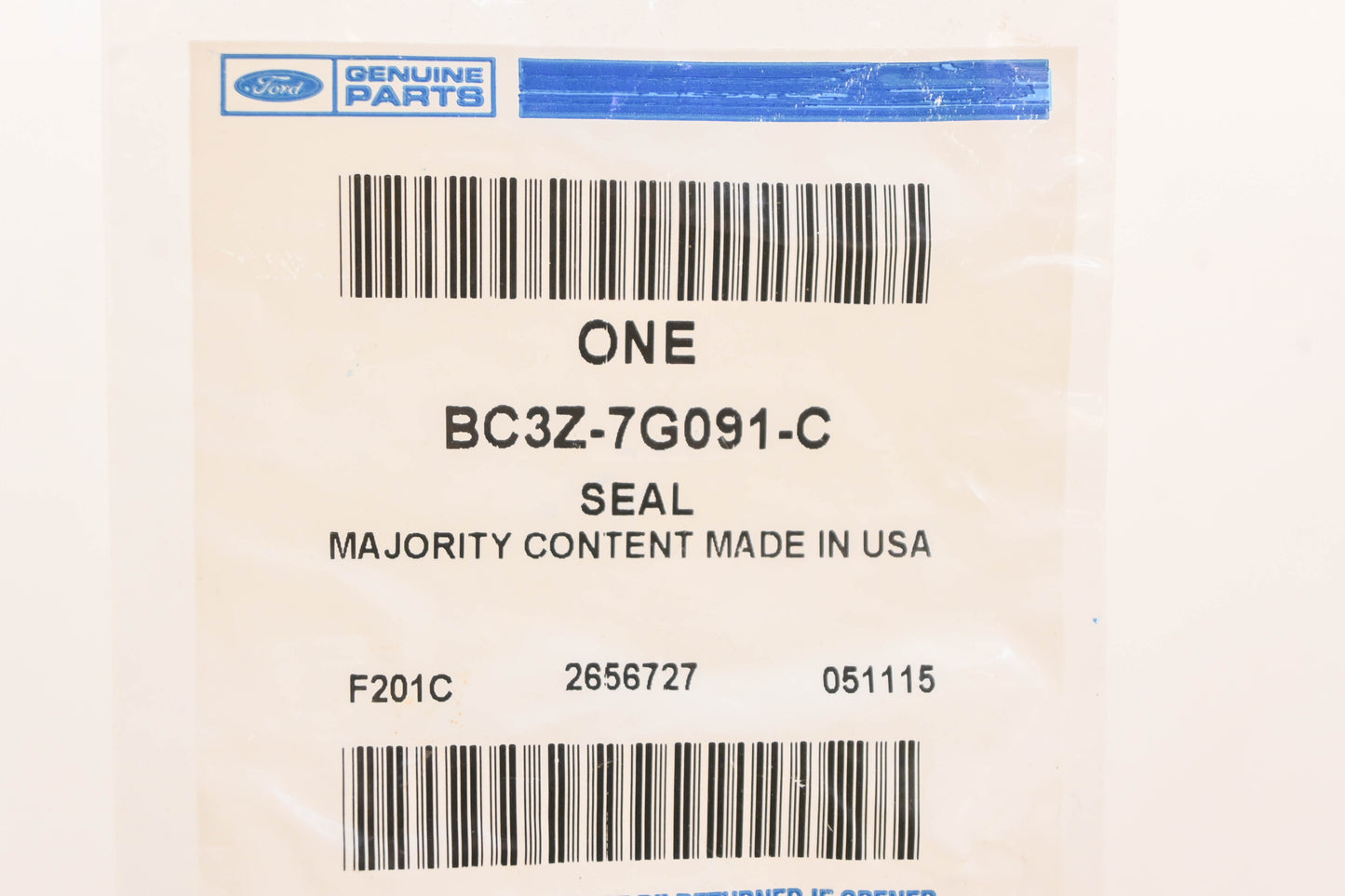 New OEM Ford BC3Z-7G091-C Transmission Input Shaft Seal NOS