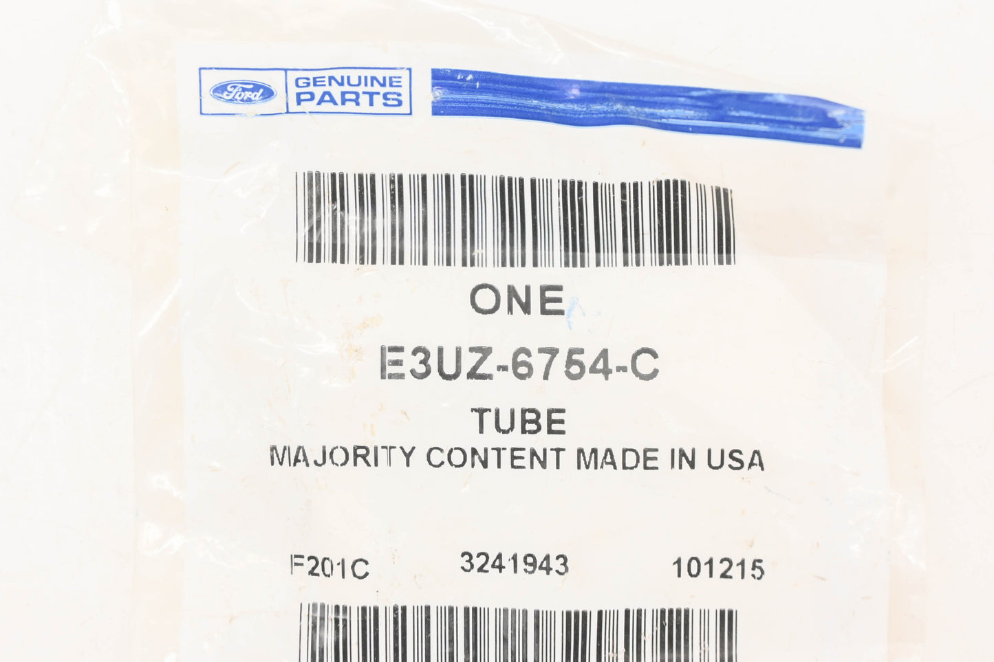 New OEM Ford E3UZ-6754-C Oil Level Dipstick Tube NOS