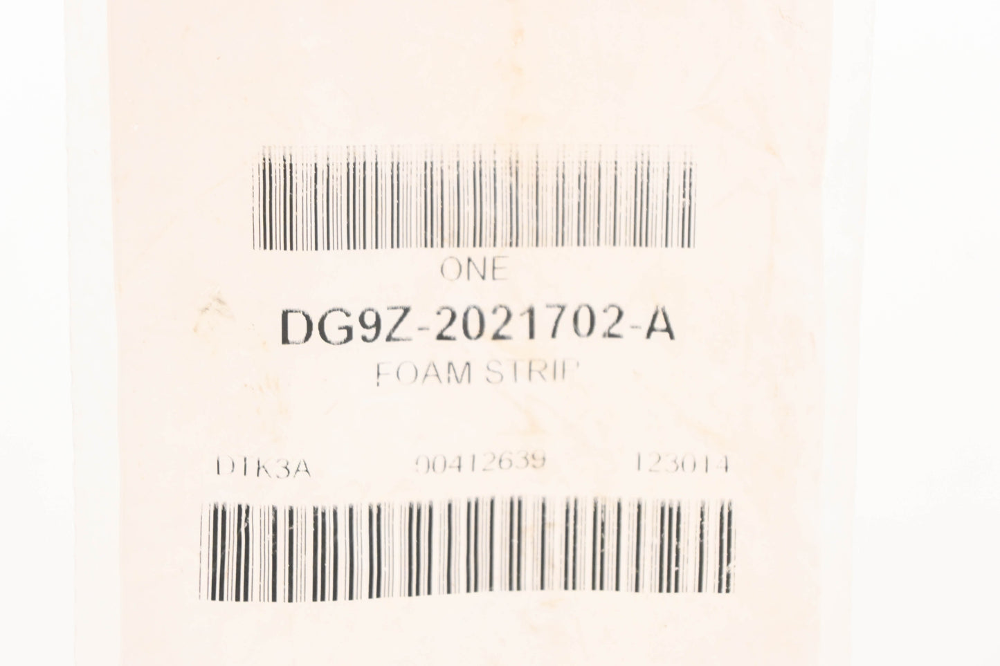 New OEM Ford DG9Z-2021702-A A/C Condensor Foam Seal Strip NOS