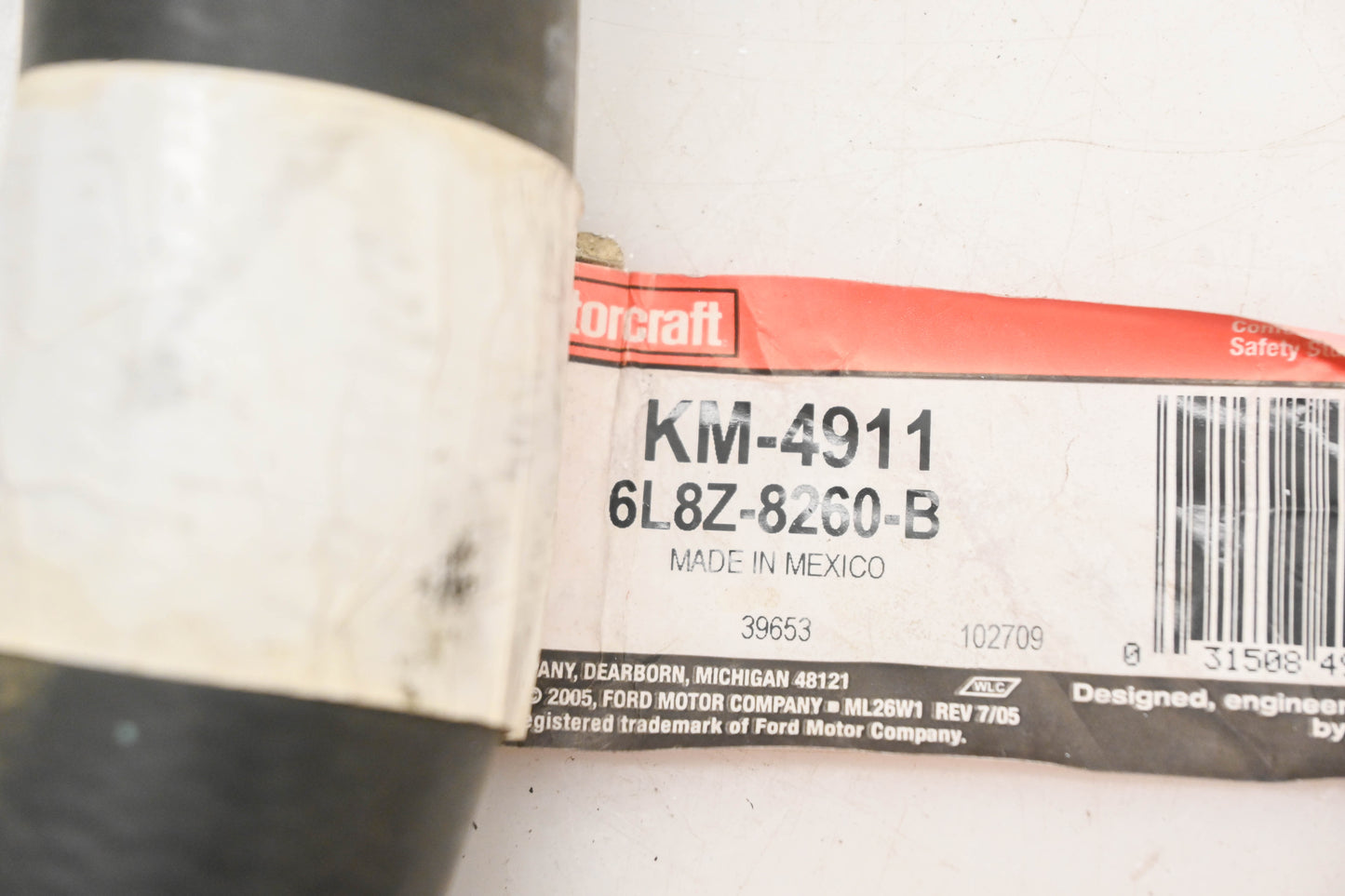 New OEM Motorcraft KM-4911, 6L8Z-8260-B, KM4911 Radiator Coolant Hose NOS