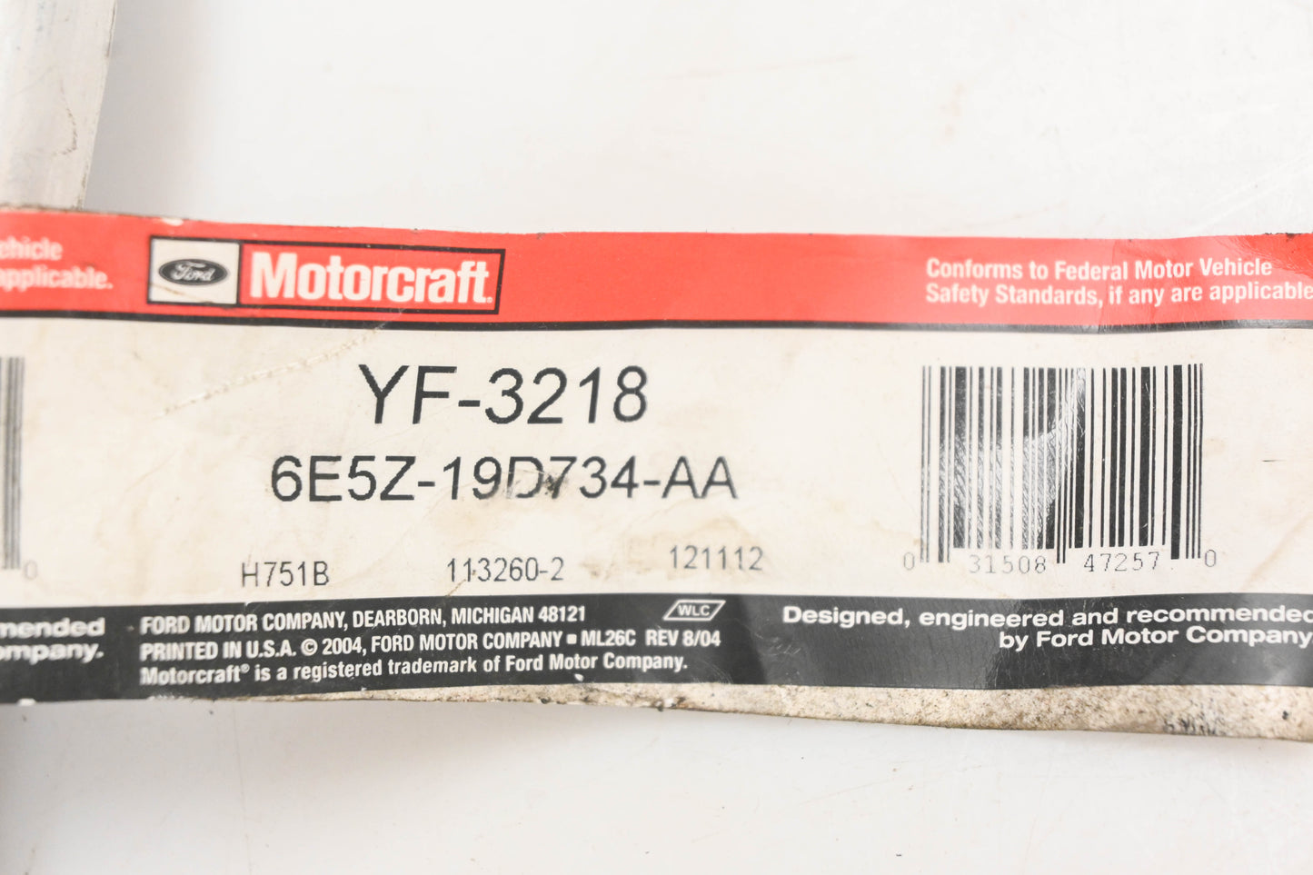 New OEM Motorcraft YF-3218, 6E5Z-19D734-AA, YF3218 AC Manifold Hose Assembly NOS