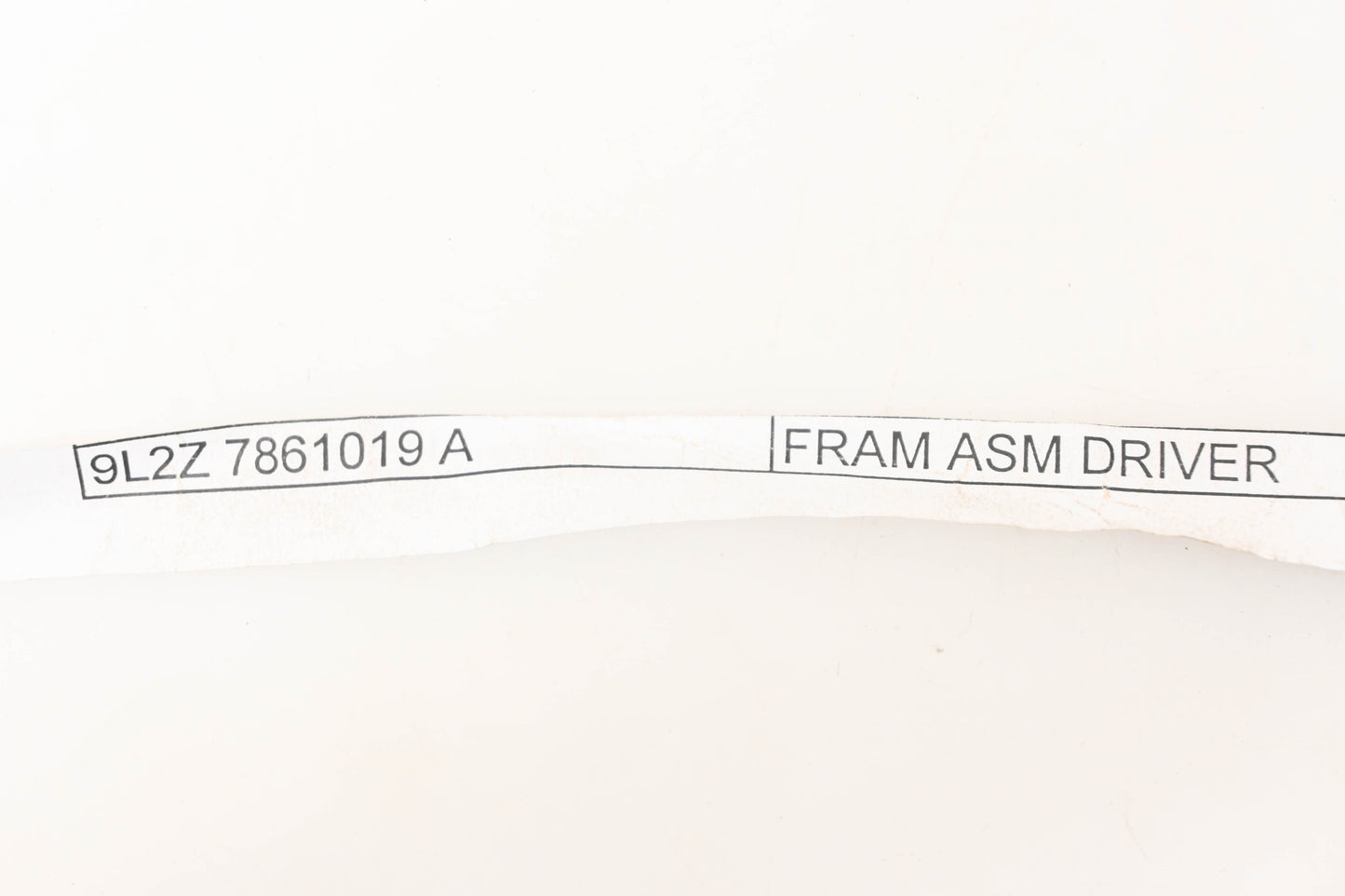 New OEM Ford 9L2Z-7861019-A Driver Front Seat Back Frame Assembly NOS